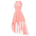 thumbnail image 4 of Gspmoly Robes pour Femmes, Printemps et Été Col Rond Ajouré Coupe Ajustée Sans Manches Robe à Encolure Suspendue Robes de Soirée pour Femmes Offres du Jour, 4 of 6