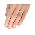 thumbnail image 4 of Diamond Wedding Ring 1/5ctw Womens Stackable Diamond Band 10k White Gold, 4 of 4