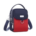 thumbnail image 1 of EGNMCR Organisateurs et Rangement de Garde-Robe, Sac Bandoulière Imperméable pour Femmes, Sac pour Téléphone Mobile à Compartiments Multiples Sac Messager pour Femmes Sac Décontracté en Toile Oxford Sac pour Femmes Épaule Bandoulière Rangement, 1 of 2