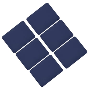Uxcell 6 Pcs Iron on Patches Fabric Repair Patches for Clothes Navy Blue
