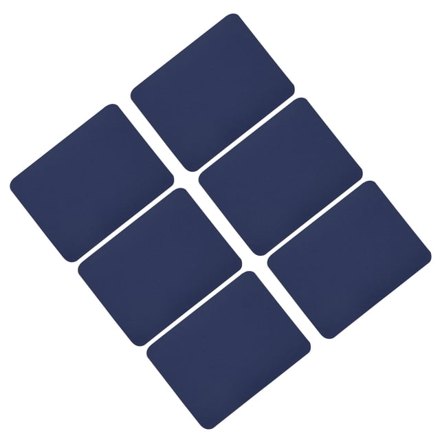 Uxcell 6 Pcs Iron on Patches Fabric Repair Patches for Clothes Navy Blue