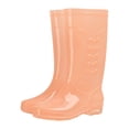 thumbnail image 1 of WIZUTIZ Bottes de Pluie Montantes Femmes Mode PVC Adulte Bottes de Pluie Transparentes jusqu'à 50 % de Rabais Orange, 1 of 1