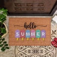 thumbnail image 2 of Funny Door Mat Summer Theme Mat Hello Summer Indoor Outdoor Rugs House Warming Gift Personalized Home Decor 16x24IN Summer Door Mats Coir Door Mat Durable Soft Entry Doormats for Entryway, 2 of 4