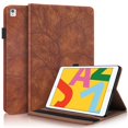 thumbnail image 1 of Emboss Tree Leather Flip Case for iPad 10.2 2020 2021 Cover Wallet Tablet Funda for iPad 10 9 8 7 8th 9th 10th Generation Case brown-tree iPad 10.2 7th Gen., 1 of 6