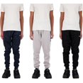 thumbnail image 3 of CHUANK Boys 3 Pack Active Tricot Joggers Size 5-16, 3 of 4