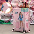 thumbnail image 4 of Travel Luggage Cover Suitcase Protector Fits 18-32 Inch Luggage Wheel Covers Patterned Travel Related Items Flower Luggage Protector Elastic Luggage Anti-scratch Suitcase Cover XL, 4 of 5