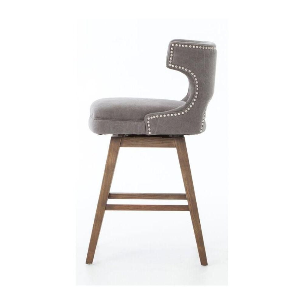 Tabouret de travail de couleur grise - Lot de 2