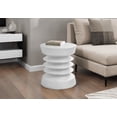 thumbnail image 4 of Monarch Specialties - Table D'Appoint, 25"H, Intérieur Ou Extérieur, Table D'Appoint, Bout, Chambre À Coucher, Salon, Table De Nuit, Rond, Blanc, Contemporain, Moderne, 4 of 4