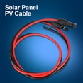 thumbnail image 3 of Câble d'Extension pour Panneau Solaire 10AWG, Connecteurs Rouges et Noirs de 50 Pieds pour Générateurs de Panneaux Solaires avec Systèmes d'Alimentation Solaire et Boîtes de Jonction PV, 3 of 7
