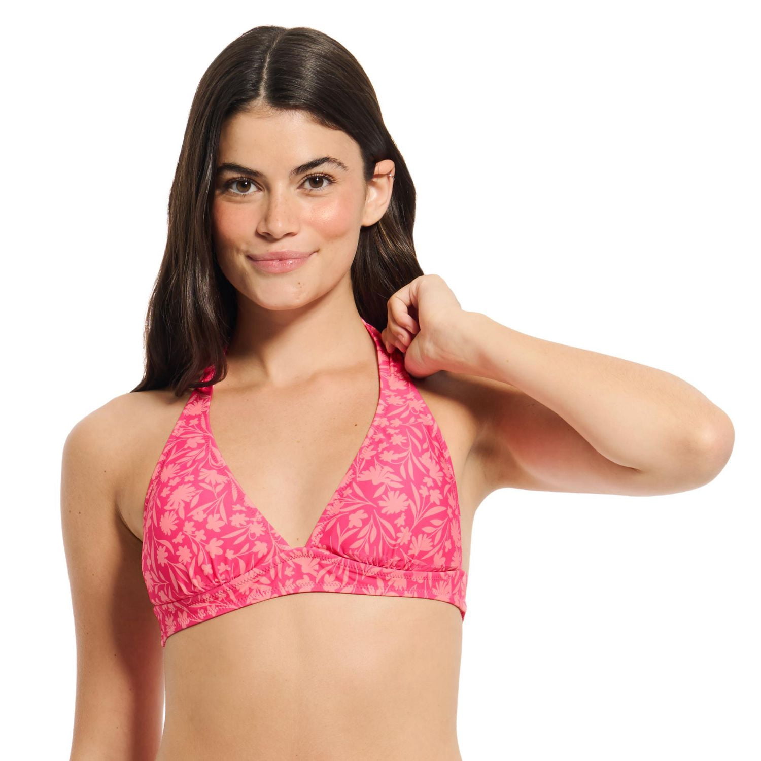 Summer Flirtt Haut de bikini triangle noir à licou pour femme