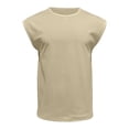 thumbnail image 4 of Timegard Mens Tank Top Cap Sleeve Crewneck Solid Color Shirts Summer Casual Lightweight Basic Tee, 4 of 7