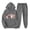 Grey, variant on Amzcrzy Sweatsuits Women 2 Piece Outfit Outfits Women's Sports Tracksuits Long Sleeve Pullover Hoodies Sweatshirt Loose Coat and Sweatpants Fall Winter Suit Two Piece Sets for Women Fall