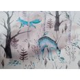 thumbnail image 5 of oneOone Cotton Poplin Light Blue Fabric Deer Craft Projects Decor Fabric Printed By The Yard 42 Inch Wide, 5 of 5