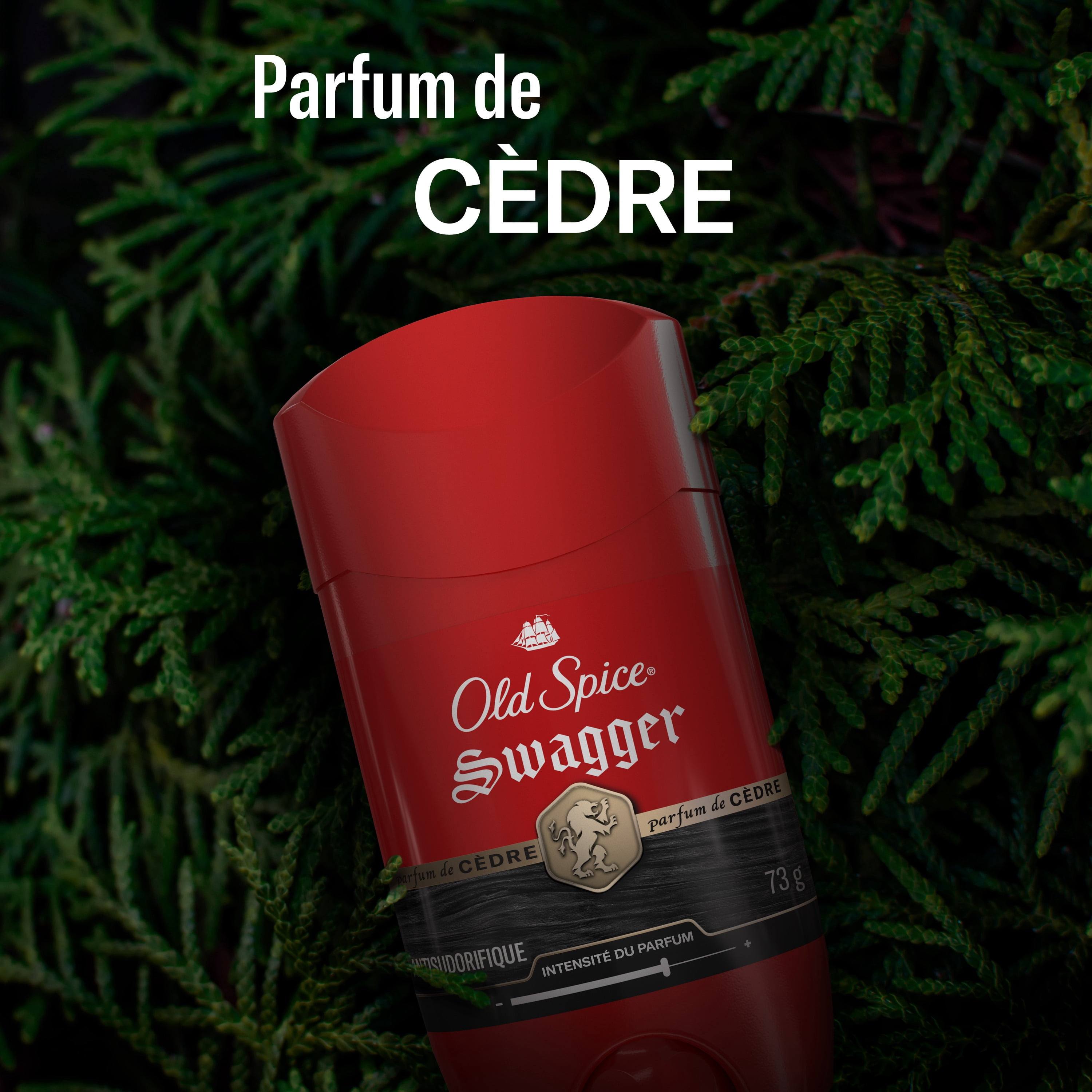 Antisudorifique et désodorisant pour hommes Old Spice Collection Rouge, parfum Swagger, protection durable, 73 g