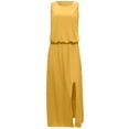thumbnail image 4 of Leutsin Robe d'Été Décontractée pour Femme Grande Taille Robe d'Été Aguichant pour Femme Sans Manches à Col Rond avec Fente, 4 of 5