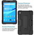 thumbnail image 3 of Mignova pour Lenovo Tab M8 Étui 8,0 Pouces, Hybride à Trois Couches, Étui Intégrale Antichoc, Armure de Protection Robuste Intégrale avec Support pour Tablette Lenovo Tab M8/M8 Smart Tab 8,0 (Noir/noir), 3 of 7