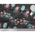 thumbnail image 2 of Soimoi Rayon Crepe Fabric Floral,Tree & Owl Kids Printed Fabric 1 Yard 46 Inch Wide, 2 of 3