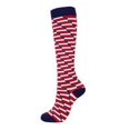 thumbnail image 4 of thinsony Chaussettes de Compression 20-30mmhg Longueur Genou Bas de Sport pour Unisexe Course Cyclisme, Noir Rouge, à Carreaux, S/M, 4 of 7