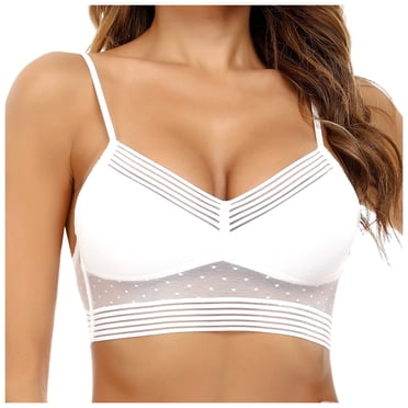 HAJGJP Women's Comfortable Sexy Transparent Bra with Cordless Backless Design and Adjustable Straps for Style and Comfort