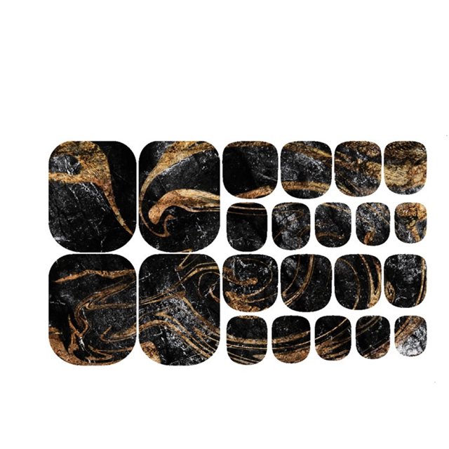 PVCS Waterproof Cute Toe Nail Stickers Summer Fashion Manicure Foot Stickers
