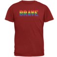 thumbnail image 1 of Brave Gay Pride Flag LGBTQ Mens T Shirt, 1 of 1