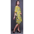 thumbnail image 2 of Bimba Kaftan de Plage à Fleurs, Paréo de Bikini, Robe Midi pour Femmes, Caftan Court - P-L, 2 of 5