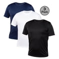 thumbnail image 1 of Blank Activewear Pack of 3 Men's T-Shirt, Quick Dry Performance fabric, 1 of 4