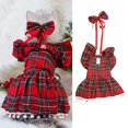 thumbnail image 2 of 2025 Christmas Pet Dog Dress Pet Clothes For Cats Cat Dress Christmas Plaid Pet Clothes Hangers Clothing Pet Clothes Rack Small Pet Clothes Pet Clothes For Large Dogs, 2 of 4