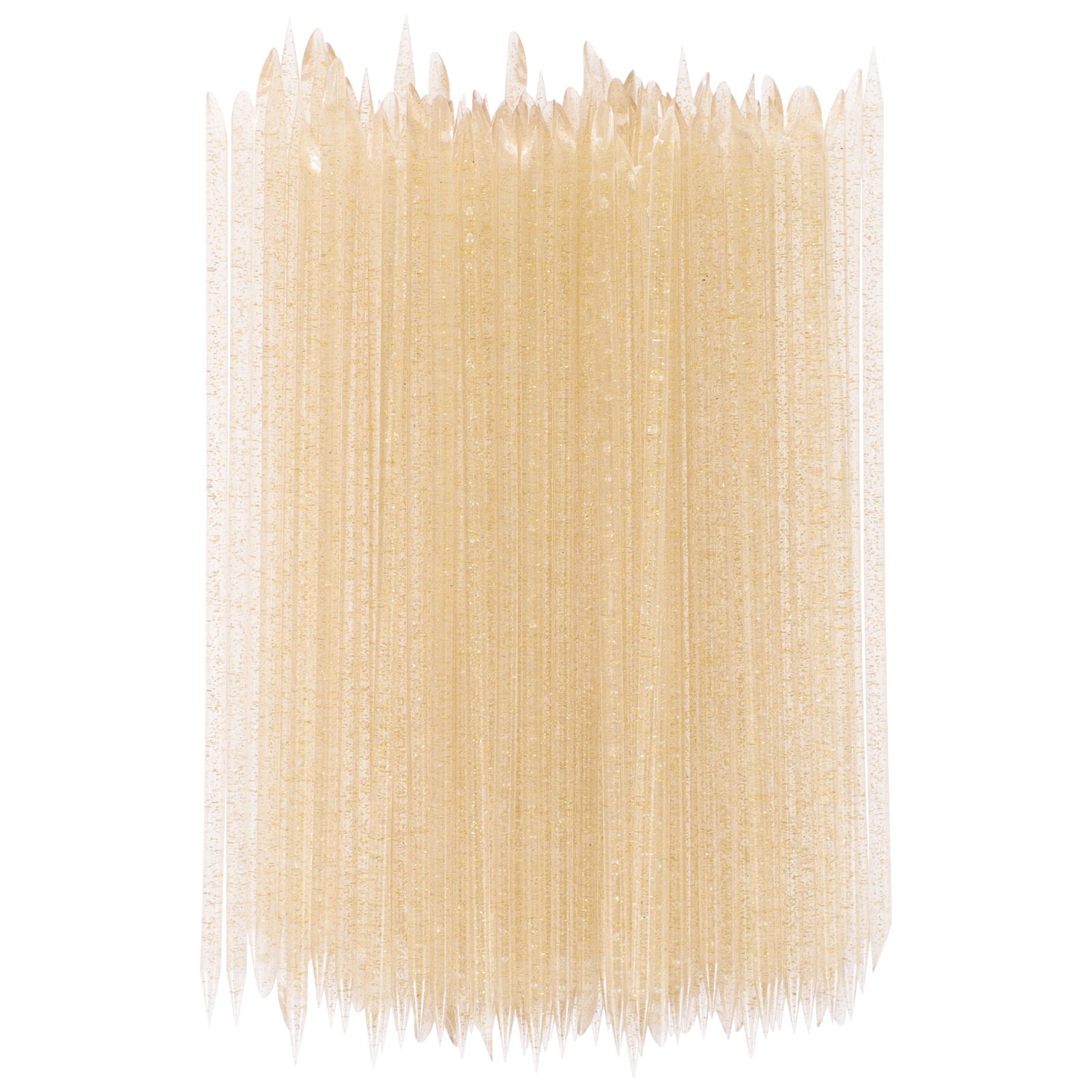 100 Pcs Pousse-Cuticules Professionnel en Plastique Outil de Soin des Ongles