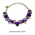 thumbnail image 3 of EGNMCR Adjustable Crystal Rhinestone Pet Necklace Bling Pet Jewelry For Small Medium Dogs Cats Wedding Party Holiday Pet Accessory Cute Gift For Pet Lovers Stone pets necklace, 3 of 6
