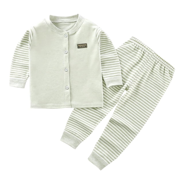Vêtements pour Bébé Fille Vêtements pour Bébé Garçon Vêtements Colorés d'Automne Cardigan sous-Vêtements Manches Longues Col Rond Ensemble Deux Pièces