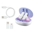 thumbnail image 2 of Logitech G FITS True Wireless Gaming Earbuds, Custom Molded Fit, LIGHTSPEED + Bluetooth, Four Beamforming Microphones, PC, Mac, PS5, PS4, Mobile, Nintendo Switch - White; - True wireless earphones with mic - in-ear - Bluetooth / LIGHTSPEED - white, 2 of 19