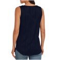 thumbnail image 4 of AherBiu Débardeurs pour Femmes Été Sans Manches Coupe Ample Col Rond Chandails Tendance à Rayures Ondulées Fluides Débardeurs, 4 of 9