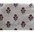 thumbnail image 4 of oneOone Georgette Viscose Fabric Leaves & Floral Block Printed Craft Fabric BTY 42 Inch Wide, 4 of 5