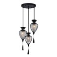 thumbnail image 1 of Xtricity - 3-Light Pendant, 15'' Wide, From the QueensDown Collection, Black, 1 of 3