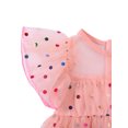 thumbnail image 3 of Faithtur Bébé à Manches Courtes Robe en Maille avec des Vêtements à Pois Colorés, 3 of 8