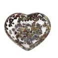 thumbnail image 2 of CQCYD Heart Shaped Resin Bowl, Transparent Jewelry Dish, Decorative Organizer For Rings Earrings, Beautiful Patterned Craft Display, Valentine's Day Gift, 2 of 7