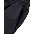 thumbnail image 2 of Innerwin Short Hot Pants High Waist Ladies Mini Pant Beach Elastic Roll Hem Shorts Black L, 2 of 4