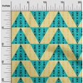 thumbnail image 1 of oneOone Georgette Viscose Fabric Stripe|Diamond & Triangle Geometric Print Sewing Fabric BTY 42 Inch Wide, 1 of 4