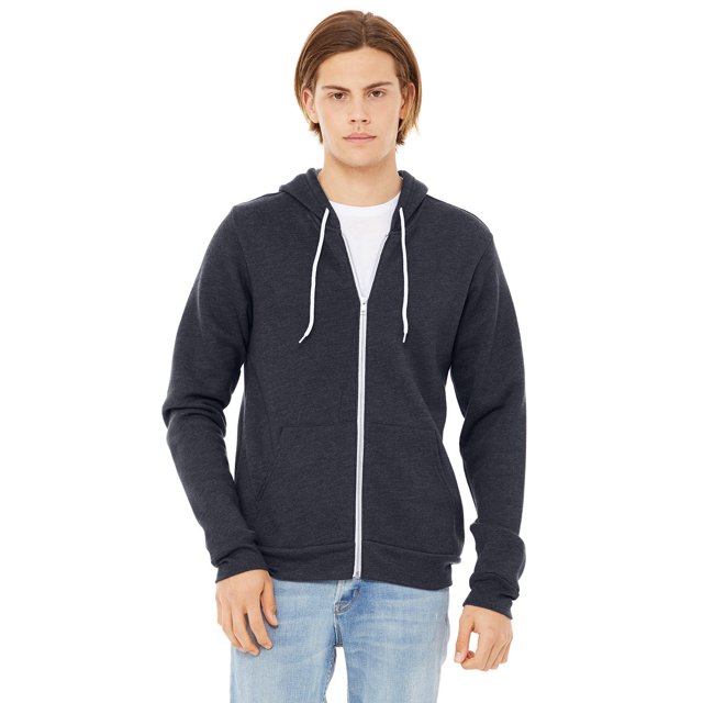 Bella + Canvas Unisex Sponge Fleece Full-Zip Hooded Sweatshirt