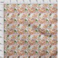 thumbnail image 4 of oneOone Polyester Spandex Dark Peach Fabric Florals Sewing Material Print Fabric By The Yard 56 Inch Wide, 4 of 4