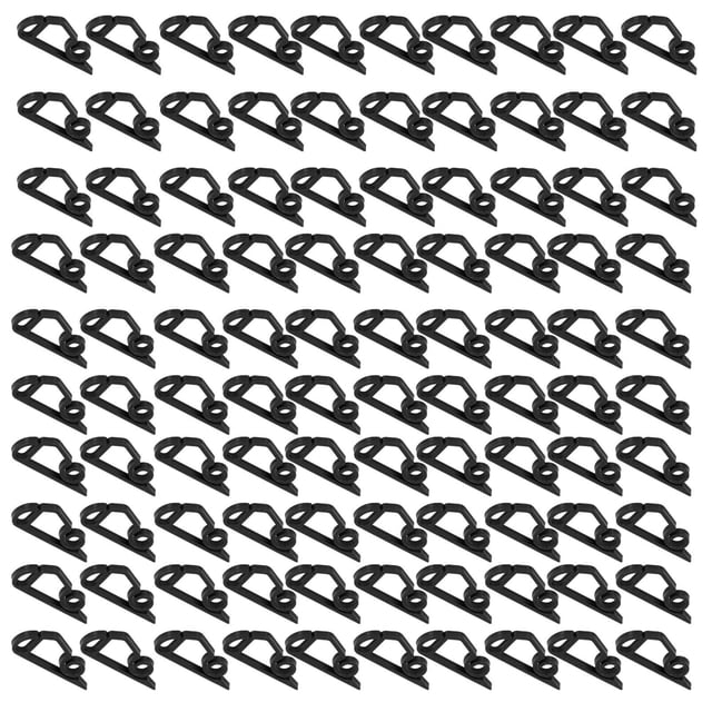 100pcs Christmas Lights Clips Plastic Gutter Clips String Light Hooks Reusable Frostproof Holiday Light Clips for Yards Eaves