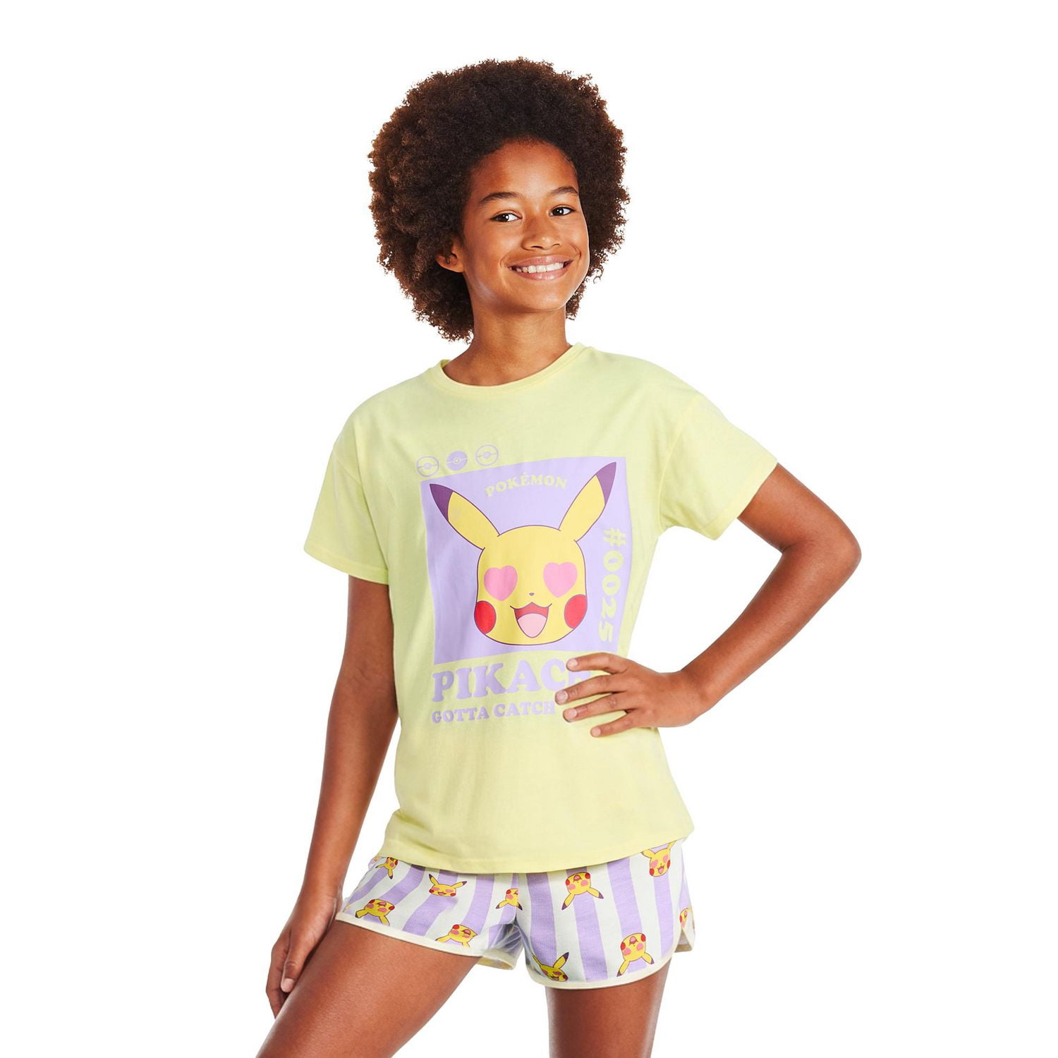 Ensemble 2 pièces Pikachu Pokémon pour filles
