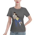 thumbnail image 1 of T-Shirt Basique à Manches Courtes pour Femmes Conan and Xiaolan, 1 of 6