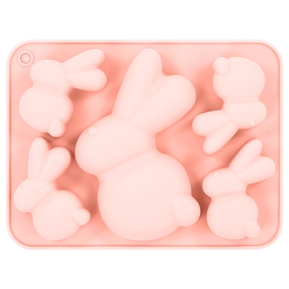 Moules en Silicone Lapin de Pâques Chocolat Silicone Bricolage Moules pour Animaux pour la Cuisson