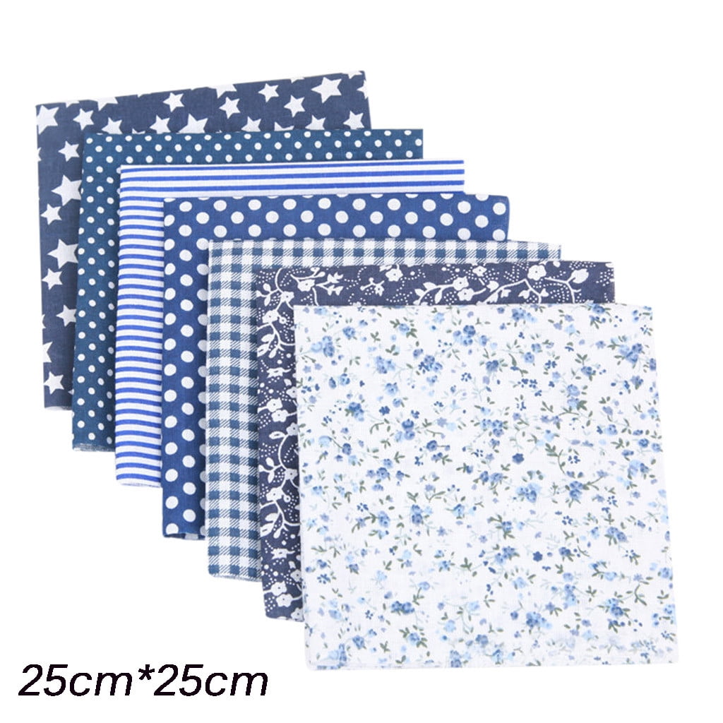 SMihono 7PCS Fabric Bundle Patchwork Squares Quilting Sewing Patchwork DIY Home Decoration on Clearance