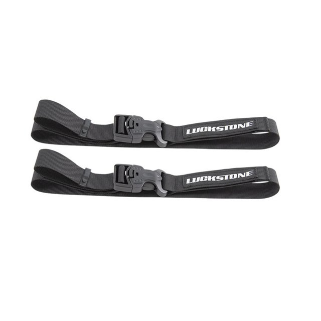 QualitChoice 1/2/3/5 Ensemble de Ceinture Nouée 2X Bagage Sangle de Lash Cargo Lien Rangement Randonnée Camping Boucle Durable Réglable Valise de Voyage Noir/s 1 Pce