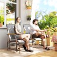 thumbnail image 2 of Outsunny Outdoor Glider Bench Loveseat, 2-Person Swing Chair with Table, 2 of 10