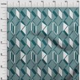 thumbnail image 2 of oneOone Cotton Poplin Fabric Parallelogram & Triangle Geometric Print Fabric By The Yard 42 Inch Wide, 2 of 4