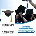 thumbnail image 1 of Graduation Hand Sanitizer Label Sheet Of 20 Personalized Labels Graduation, 1 of 6